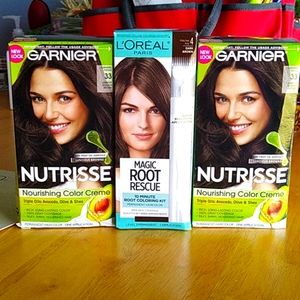 Garnier & L'oreal Hair color lot of 3 New
